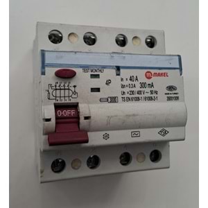 MAKEL 4X40A 300mA KAÇAK AKIM RÖLESİ