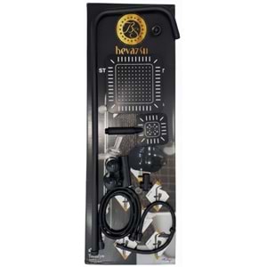 BEYAZSU ROBOT DUŞ SETİ - FLAT DUŞ SETİ - LABİRENT - KOMPLE SİYAH