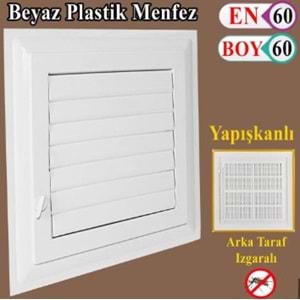 MADE PANJUR PLASTİK MENFEZ 60X60cm