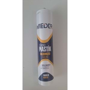 WIEDER SİLİKONİZE MASTİK BEYAZ 450 Gr