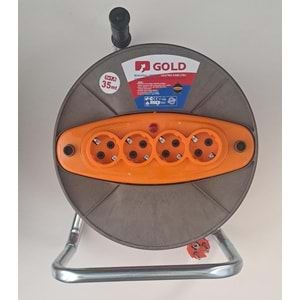 GOLD MAKARALI SEYYAR UZATMA ARA KABLOSU - 3 x 1,5 - 35 mt