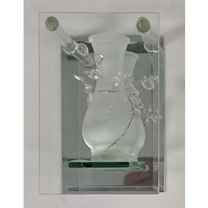 BİBLO AYNALI CAM VAZO NF6-1 ( 7 x 10 x 15 cm )