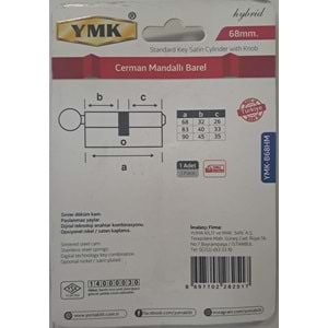 YMK 68 mm CERMAN HYBRİD SATEN MANDALLI BAREL YMK-B68HM
