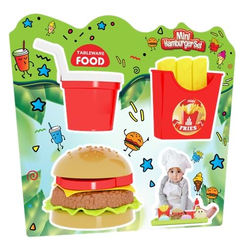 TABLEWARE FOOD MİNİ HAMBURGER SET 220