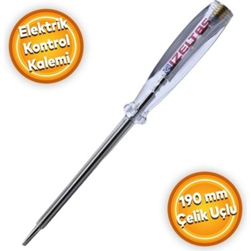 İZELTAŞ 4550170190 ELEKTRİK KONTROL KALEMİ - DÜZ UÇLU - 190 mm - (110-250V)