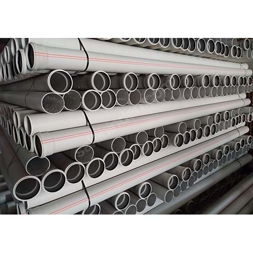 125X3000mm PVC PİS SU BORUSU 3,2 ( KALDE )