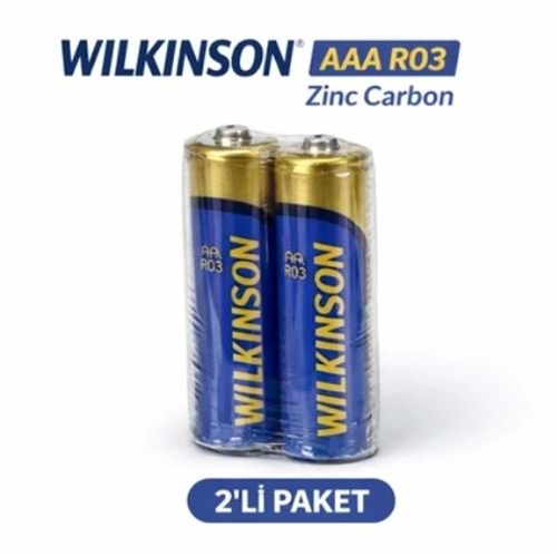 WILKINSON AAA 1,5 V İNCE KALEM PİL 2 Lİ PAKET