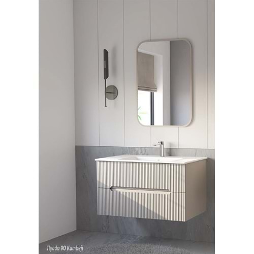 HİLTON BANYO DOLABI - İLYADA 90 MAT LAKE KUMBEJİ