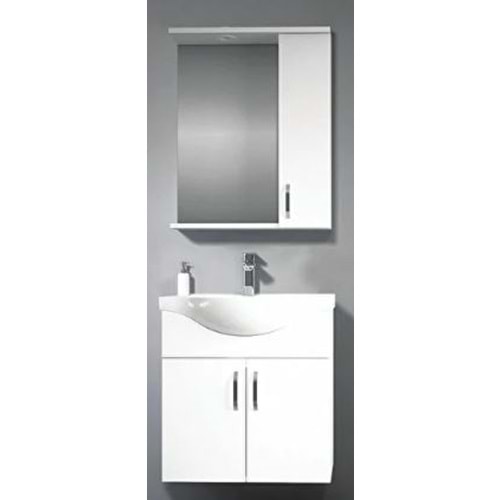 HİLTON BANYO DOLABI - KLASİK 65 BEYAZ
