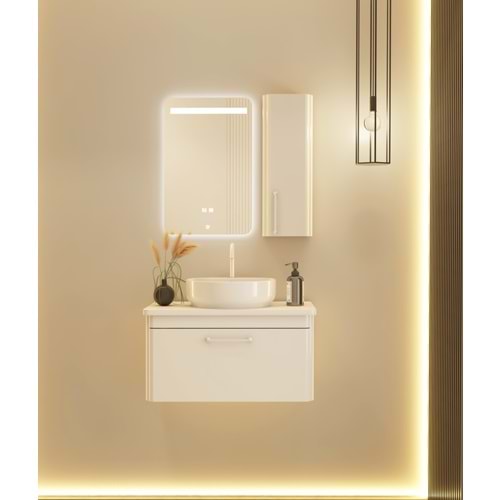 HİLTON BANYO DOLABI - MONZA 80 cm - BEYAZ
