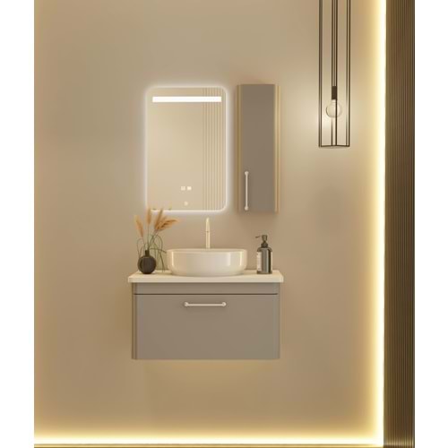 HİLTON BANYO DOLABI - MONZA 80 cm - GRİ