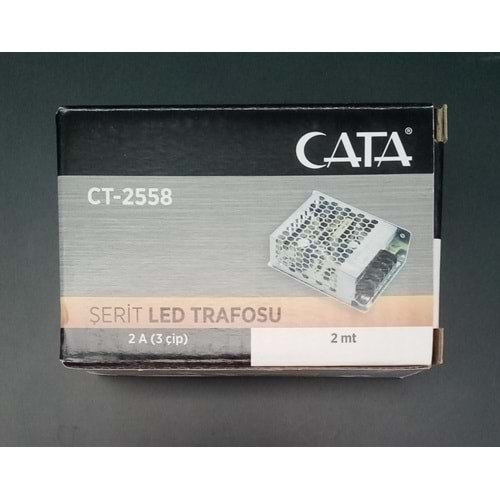 CATA ŞERİT LED TRAFOSU 2 A ( 3 ÇİP ) ( 2 mt İÇİN ) CT2558