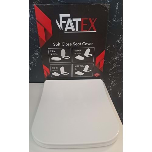 FATEX SAFİR SOFT ( 36 x 45 cm ) YAVAŞ KAPANAN PLASTİK KLOZET KAPAĞI