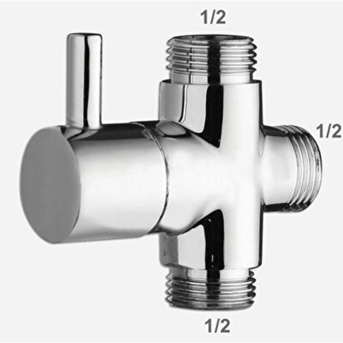 FLAT DUŞ YÖNLENDİRİCİSİ 1/2-1/2-1/2 (ERKEK-ERKEK-ERKEK)