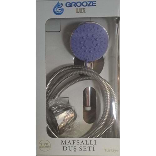 GROOZE MAFSALLI LÜX DUŞ SETİ - DUŞ TAKIMI - AXEL MAVİ - KUTU AMBALAJ