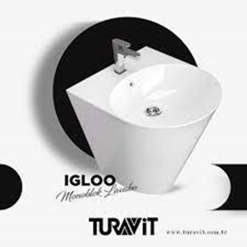 İGLOO LAVABO MONOBLOK TURAVİT