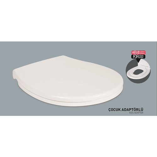 NKP FAMİLY YAVAŞ KAPANAN KLOZET KAPAĞI - ÇOCUK ADAPTÖRLÜ ( THERMOPLAST )