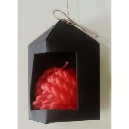 KOKULU MUM HALAT - KIRMIZI ( 1 ADET FİYATIDIR )