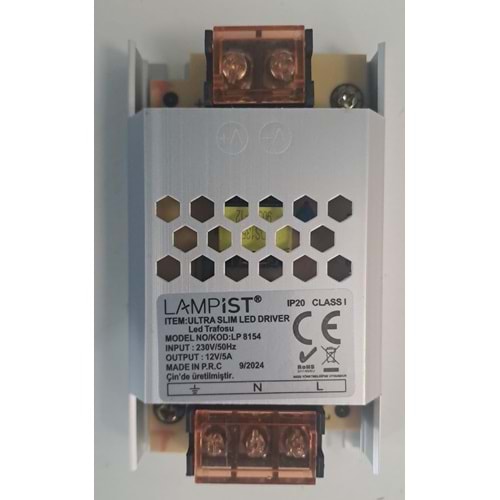 LAMPİST 5A ULTRA SLİM LED TRAFOSU 12V IP20