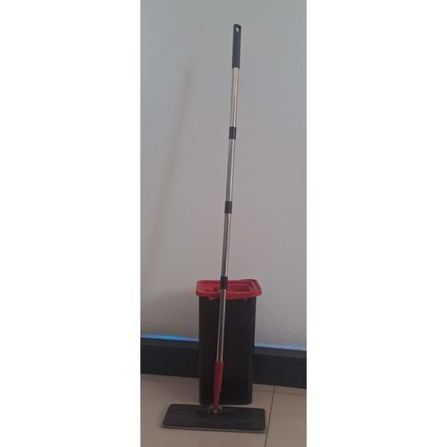 BUSE MOP SET TABLET MOP TEMİZLİK SETİ KUTULU 8 LT - KIRMIZI/SİYAH