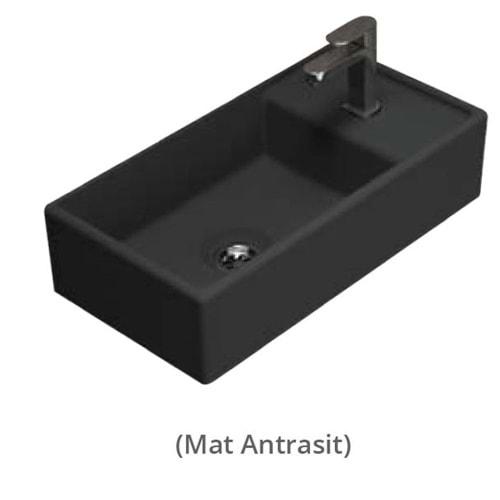 SMART LAVABO 22X41 cm TURAVİT MAT ANTRASİT