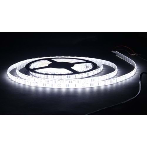 TEK ÇİPLİ ŞERİT LED İÇ MEKAN 5 Metre BEYAZ 12V