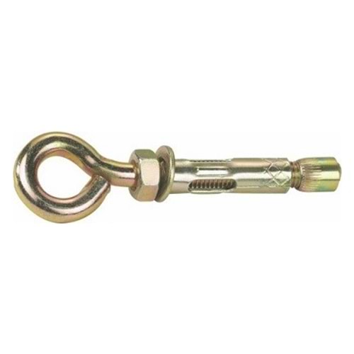 M8x90 KAPALI KANCALI ÇELİK DÜBEL ( ÇAP : 10 mm ) ( DUBEL ) ( 1 ADET FİYATIDIR )