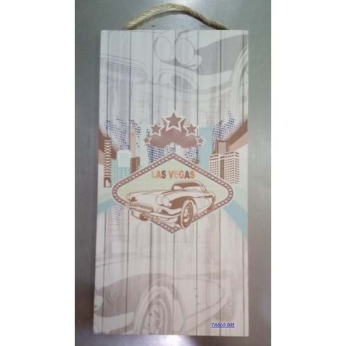 TABLO MİNİ AHŞAP 14,5cm X 29,5cm - TABLO 001