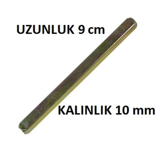 KAPI KOLU DEMİRİ KARE / KAPI KOLU MİLİ KARE 9 cm