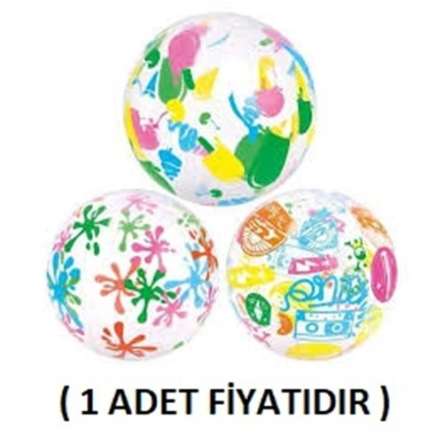 BESTWAY 51 CM BASKILI DENİZ & PLAJ TOPU 31036 ( 1 ADET FİYATIDIR )