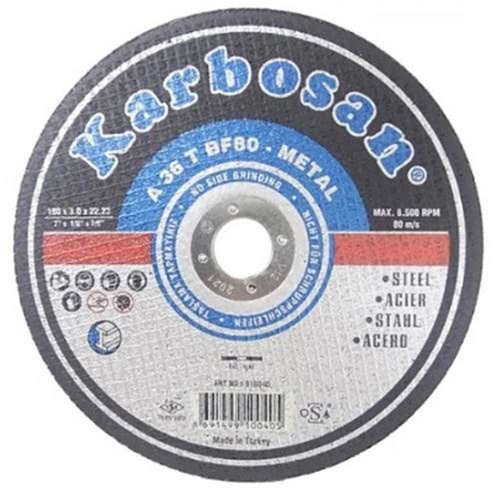 180 LİK METAL KESİCİ ( KARBOSAN ) 180 mm