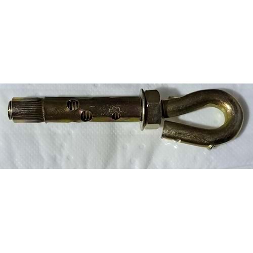 M10x120 KAPALI KANCALI ÇELİK DÜBEL ( ÇAP : 12 mm ) ( DUBEL ) ( 1 ADET FİYATIDIR )