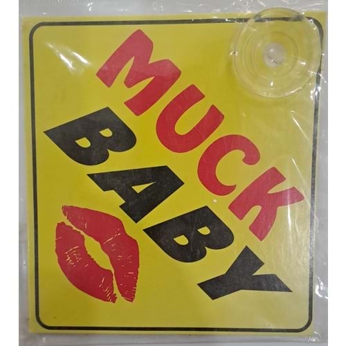 ARABA YAZISI (STİCKER) VANTUZLU ( 11 x 11 cm ) - MUCK BABY