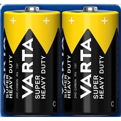 VARTA SUPER HEAVY DUTY - ORTA PİL 2Lİ PAKET