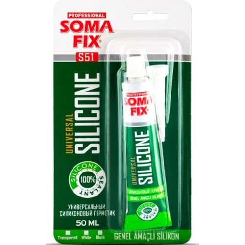 SOMA FIX S51 GENEL AMAÇLI SİLİKON 50 ml - BEYAZ