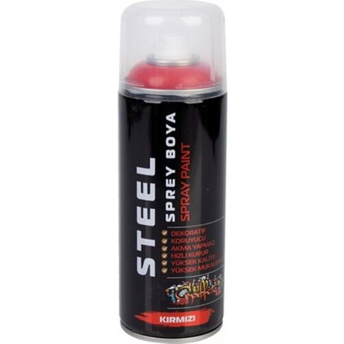 STEEL SPREY BOYA 400 ml - KIRMIZI