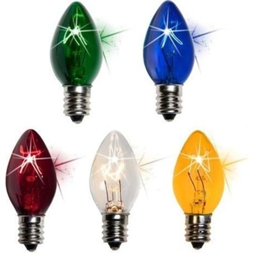 Gece lambası ampülü E12 RENKLİ ( MİNİ DUYLU )