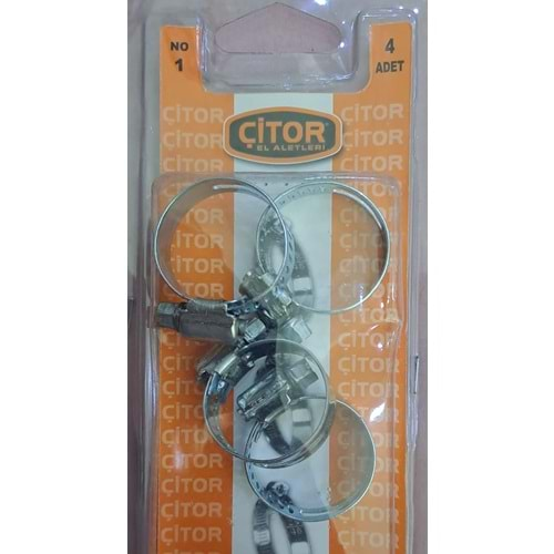 ÇİTOR HORTUM KELEPÇESİ 4 LÜ CTR-045 18-25 mm