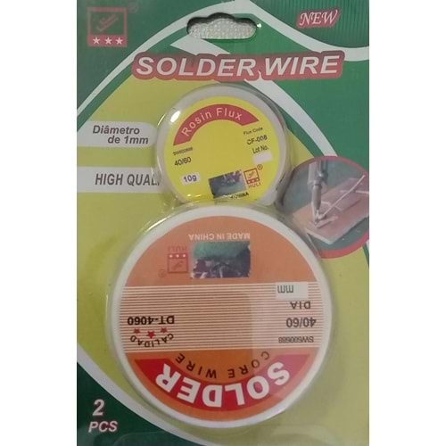 SOLDER PASTALI LEHİM TELİ SETİ