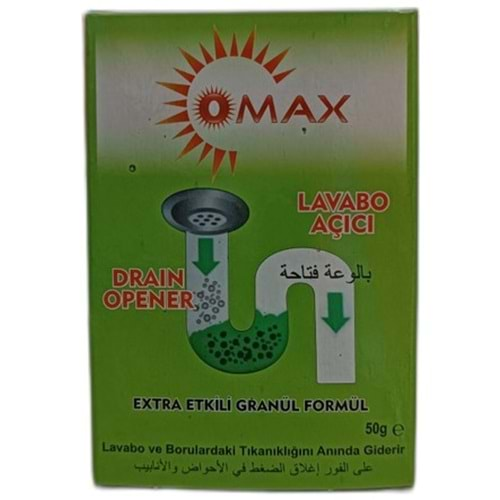 OMAX LAVABO AÇICI 50 gr