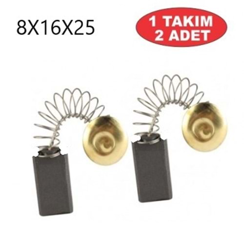 AEG BULGAR TAŞLAMA KÖMÜRÜ YAYLI SOKETLİ 8mmX16mmX25mm