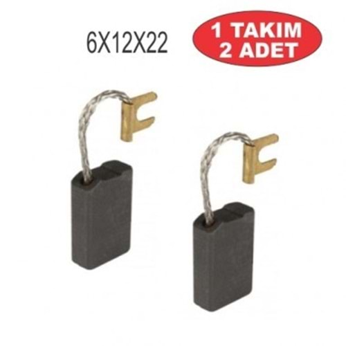 SÜPER STAR TİPİ KÖMÜR TELLİ SOKETLİ 6mmX12mmX22mm