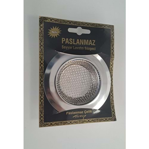 ÇÖP MAK PASLANMAZ SEYYAR LAVABO SÜZGECİ 11cm