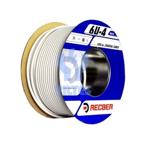 REÇBER TV KABLOSU RG6-U4 BEYAZ ANTEN KABLOSU ( 1 METRE FİYATIDIR )
