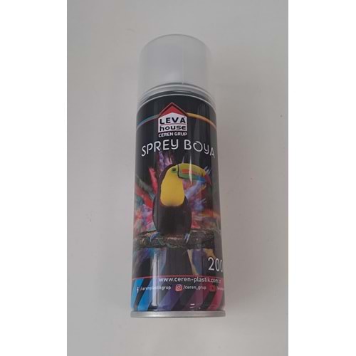 LEVA SPREY BOYA 200 ml - ANTRASİT GRİ ( RAL-7016 )