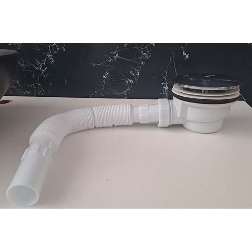 KROM DUŞ TROBLENİ 120 LİK TASLI KÖRÜKLÜ Ø 32 LİK ÇIKIŞLI ( ASET )