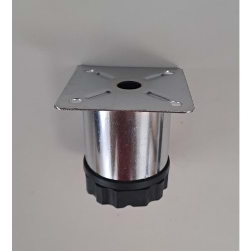 METAL BAZA AYAK 5,5 CM KROM ( 1 ADET FİYATIDIR )