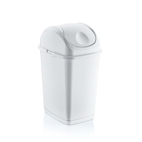 DÜNYA İTMELİ ÇÖP KOVASI SLIM 10 lt (09402) ( 240mm x 195mm x 365mm )