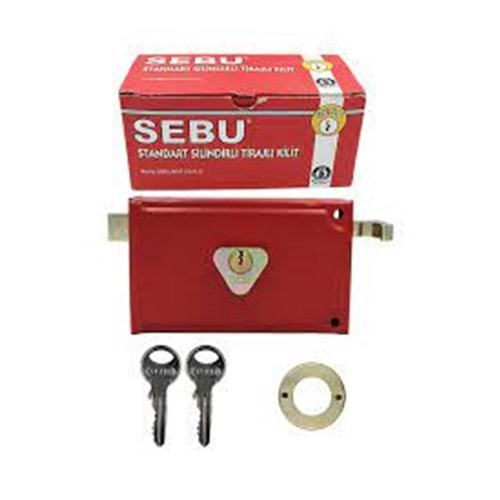 SEBU TRAJLI ( TİRAJLI ) KİLİT KARE 14 cm 70mm SİLİNDİRLİ TRAJLI ( TİRAJLI ) KİLİT - DEMİR KAPI KİLİDİ - 401
