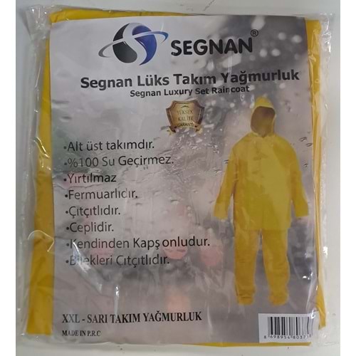 SEGNAN SARI TAKIM YAĞMURLUK - XXL